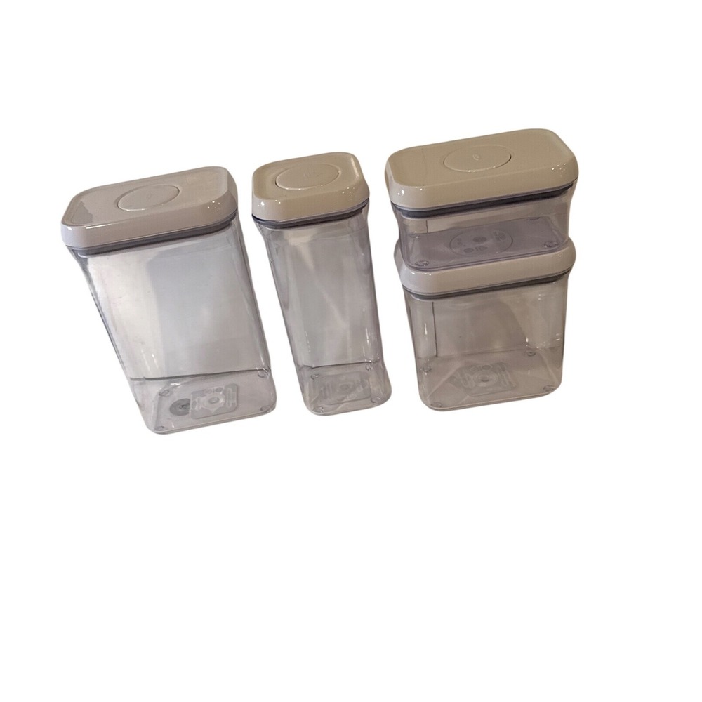 OXO Good Grips POP Containers 4 Piece Airtight Food Storage Canister Set Clear